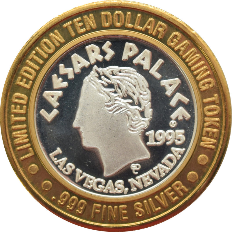 Caesars Palace Casino "Chariot" $10 Silver Strike .999 Fine Silver 1995