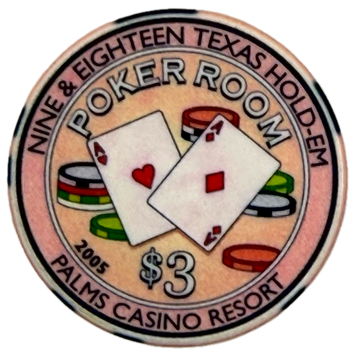 Palms Casino Las Vegas NV $3 Chip Poker 2005
