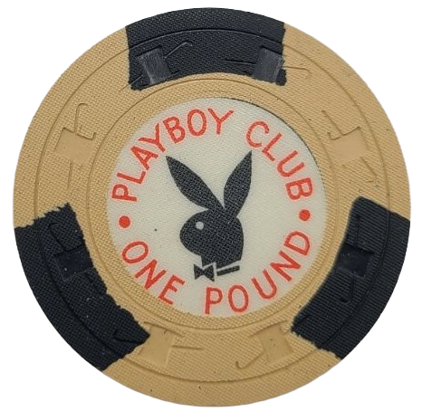 Playboy Club Casino London England £1 Pounds Chip