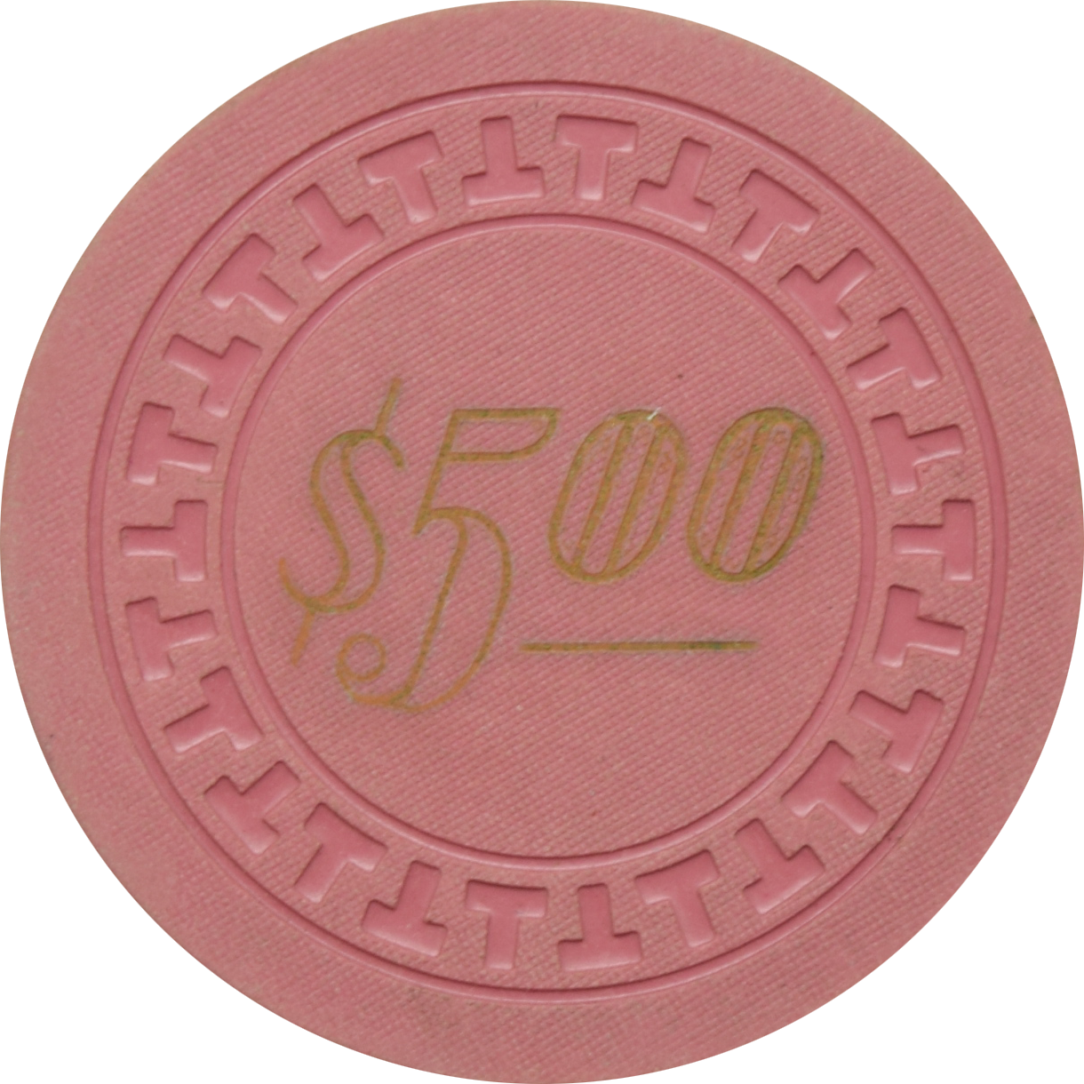 Westwood Club (Barney) Illegal Casino Benton Arkansas $5 Pink Chip