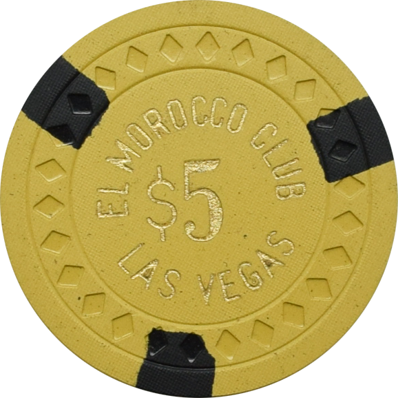 El Morocco Casino Las Vegas Nevada $5 Chip 1940s