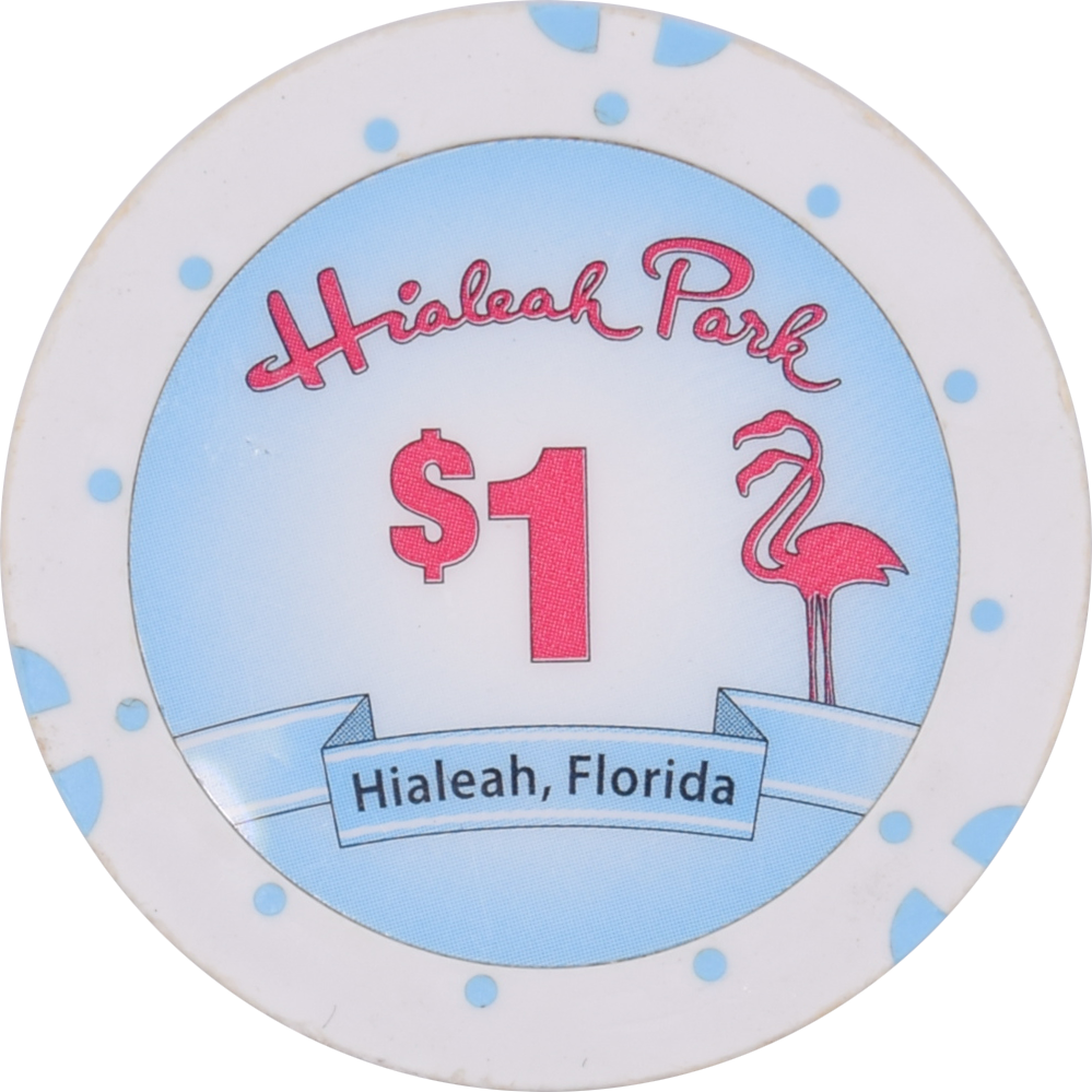 Hialeah Park Casino Hialeah Florida $1 Chip 2013