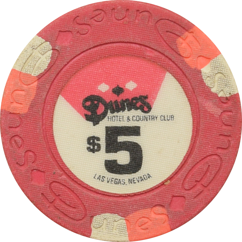 Dunes Casino Las Vegas Nevada $5 Chip 1960s (Better Condition)