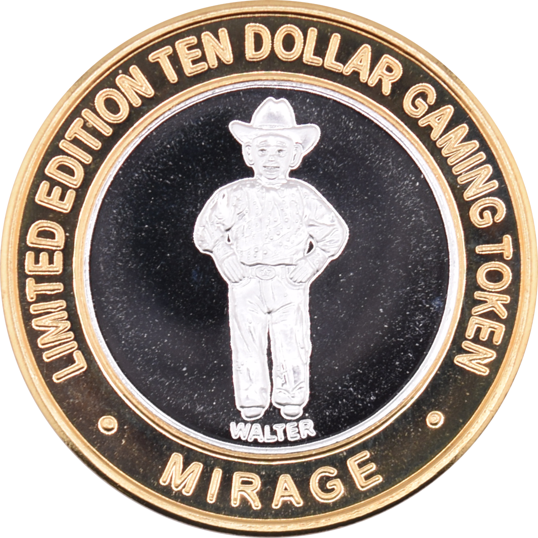 Mirage Casino Las Vegas "Walter" $10 Silver Strike Silver Clad 2011