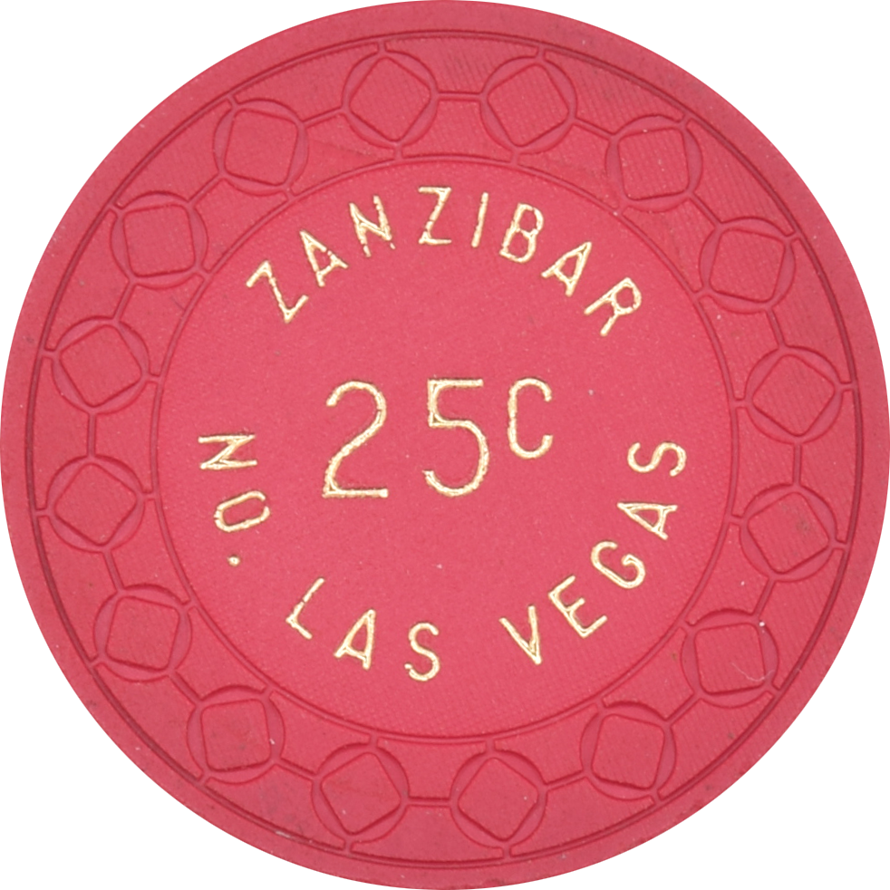 Zanzibar Casino Las Vegas Nevada 25 Cent Chip 1963