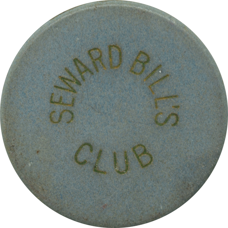 Bill's Club Illegal Casino Seward Alaska $1 Chip
