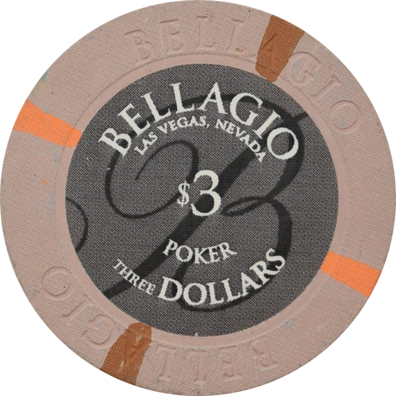 Bellagio Casino Las Vegas Nevada $3 Chip 2011