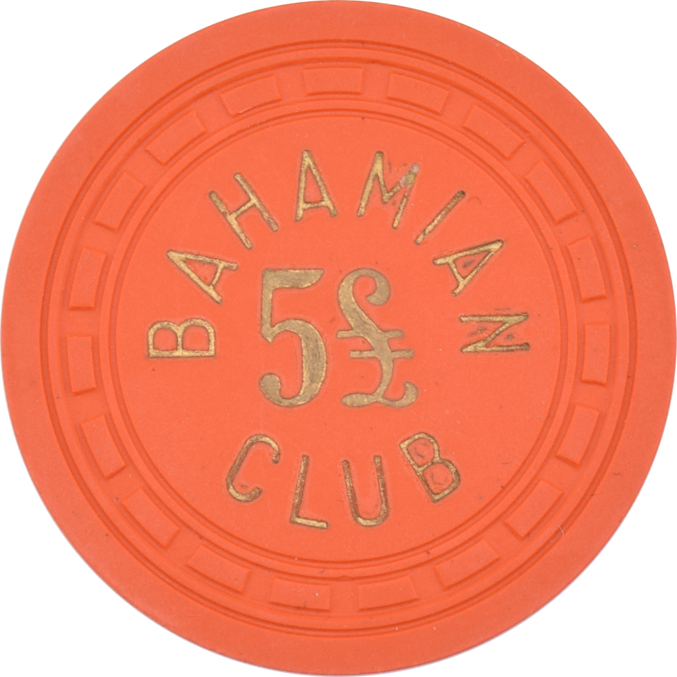 Bahamian Club Casino Nassau Bahamas 5£ Chip