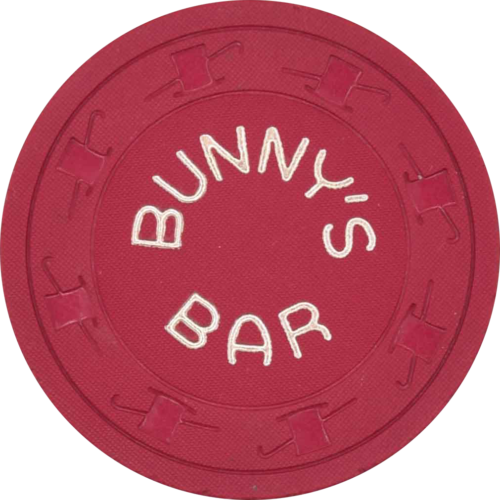 Bunny's Bar Casino N. Las Vegas Nevada 50 Cent Chip 1960s