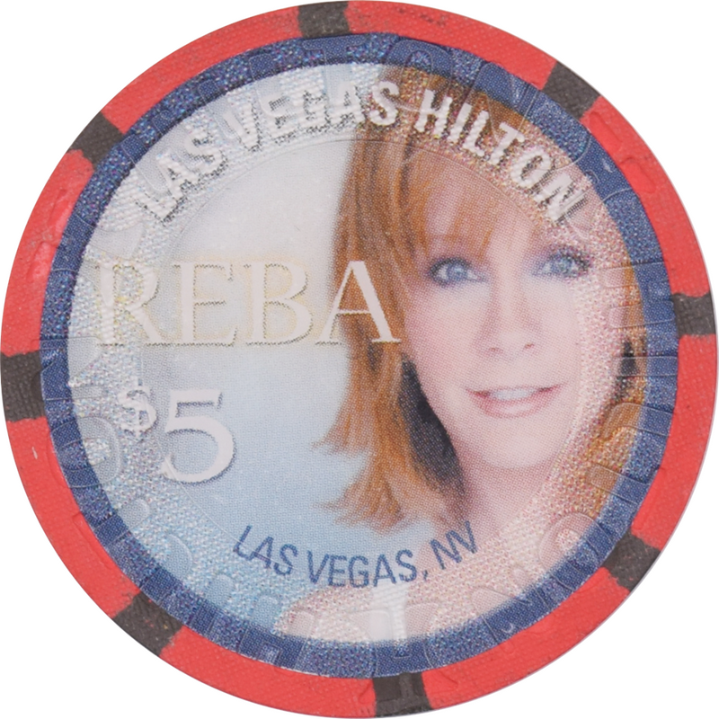 Las Vegas Hilton Casino Las Vegas Nevada $5 Reba McEntire Chip 2006