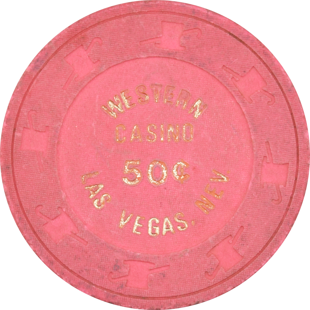 Western Casino Las Vegas Nevada 50 Cent Chip 1980s