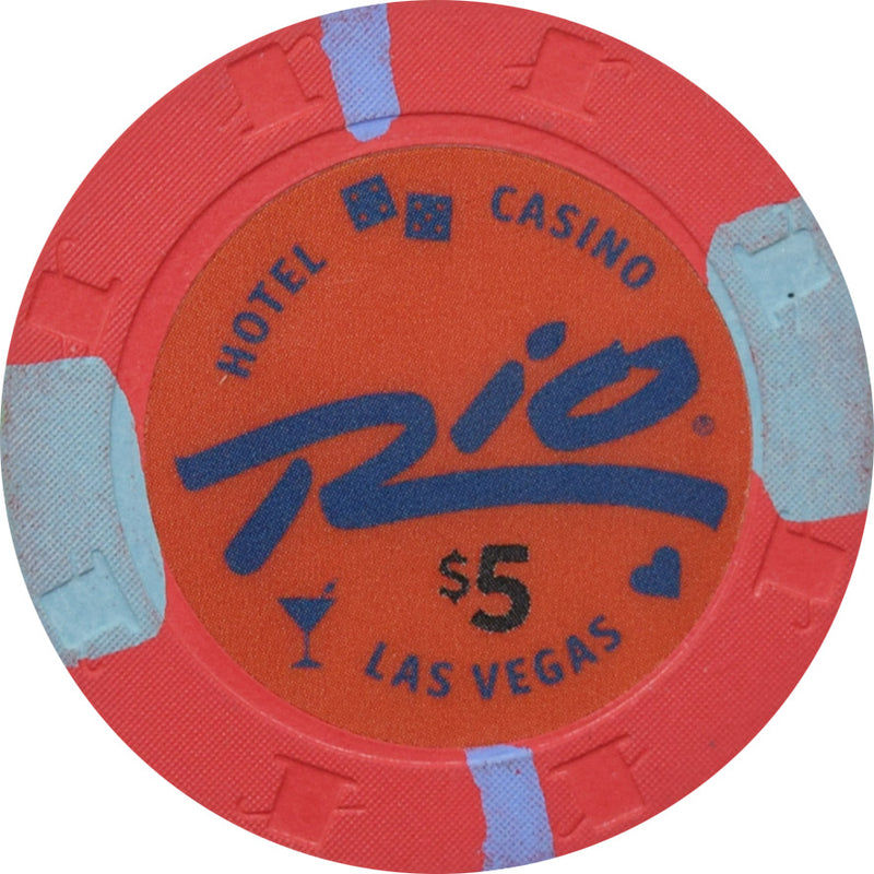 Rio Casino Las Vegas Nevada $5 Chip 2023