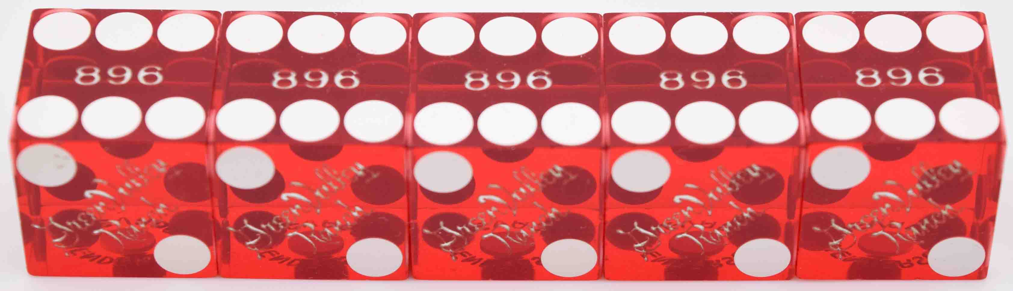 Green Valley Ranch Casino Henderson Nevada Red Stick of Matching Number Dice
