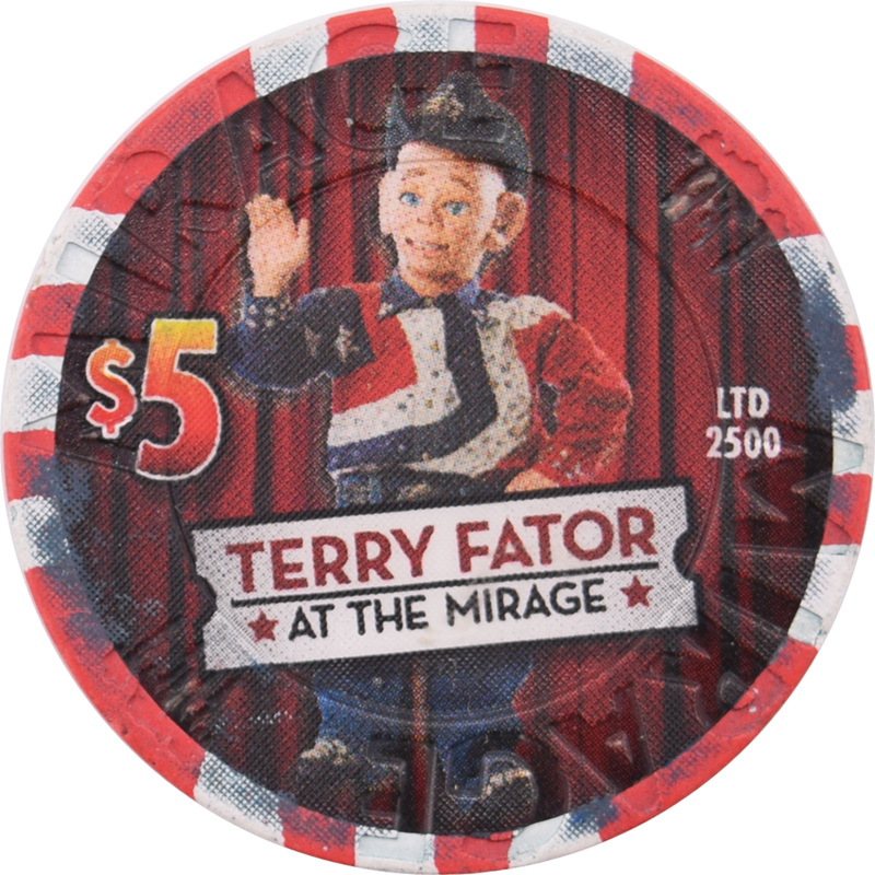 Mirage Casino Las Vegas Nevada Terry Fator $5 Chip 2009