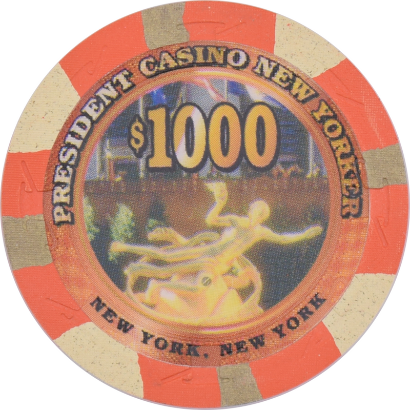 President Casino New Yorker New York New York $1000 Secondary Chip