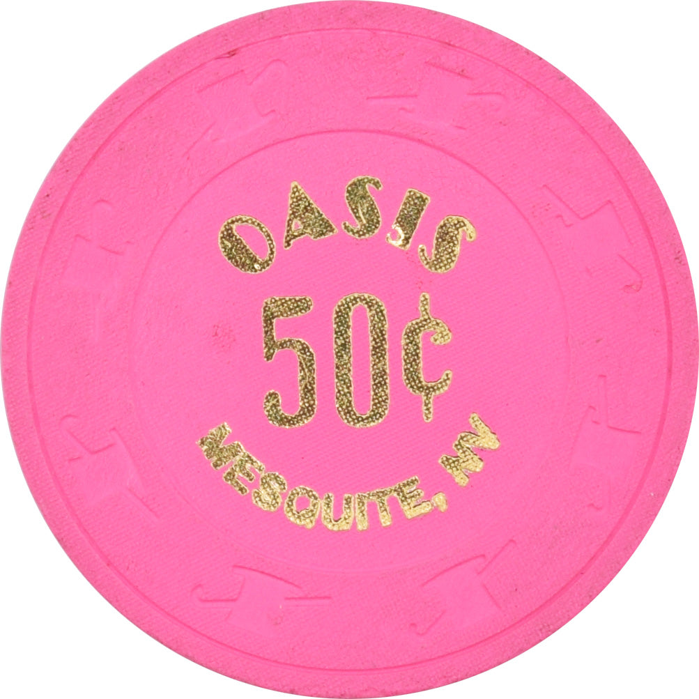 Oasis Casino Mesquite Nevada 50 Cent Chip 2001