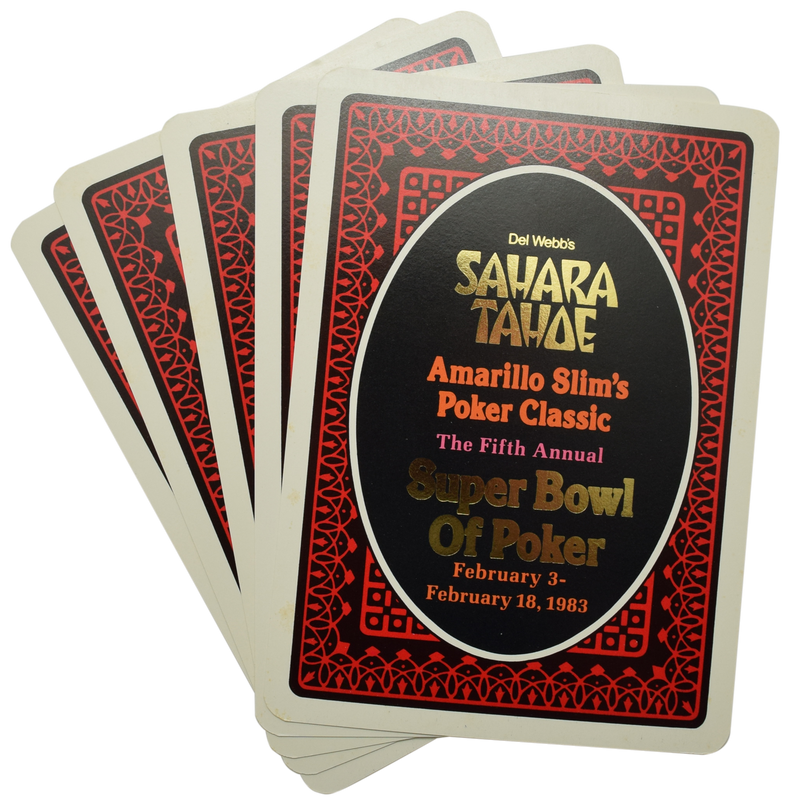 Sahara Tahoe Casino Lake Tahoe Nevada Amarillo Slim's Poker Classic Super Bowl of Poker 1983 Invite