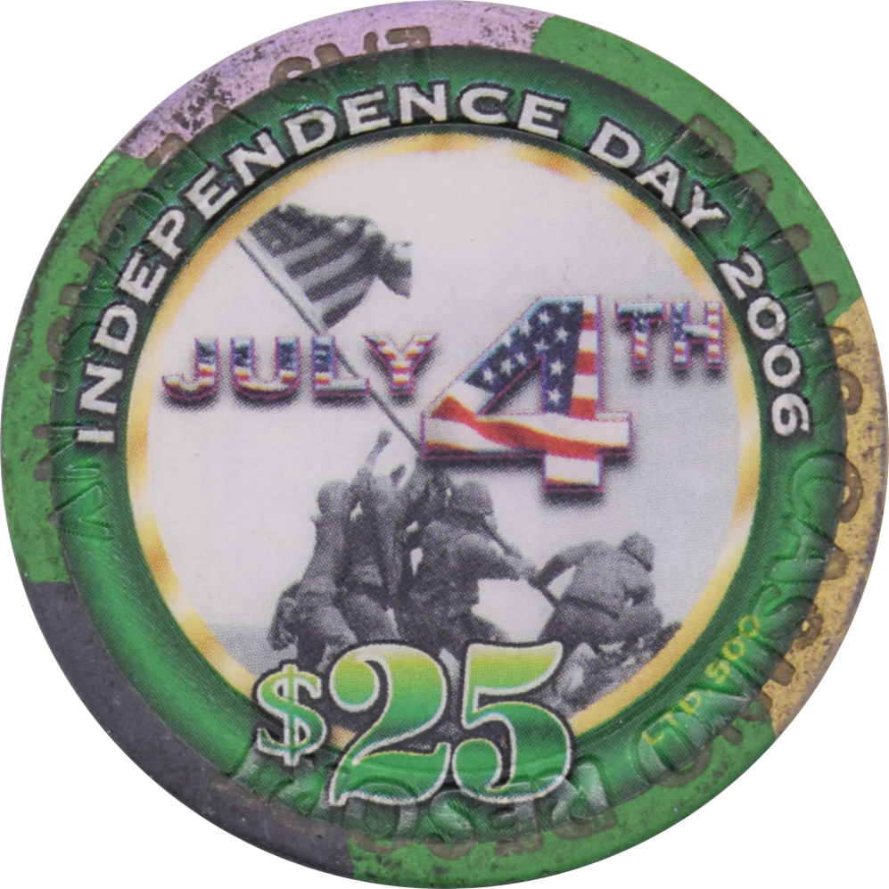 Palms Casino Las Vegas Nevada $25 Independence Day Chip 2006