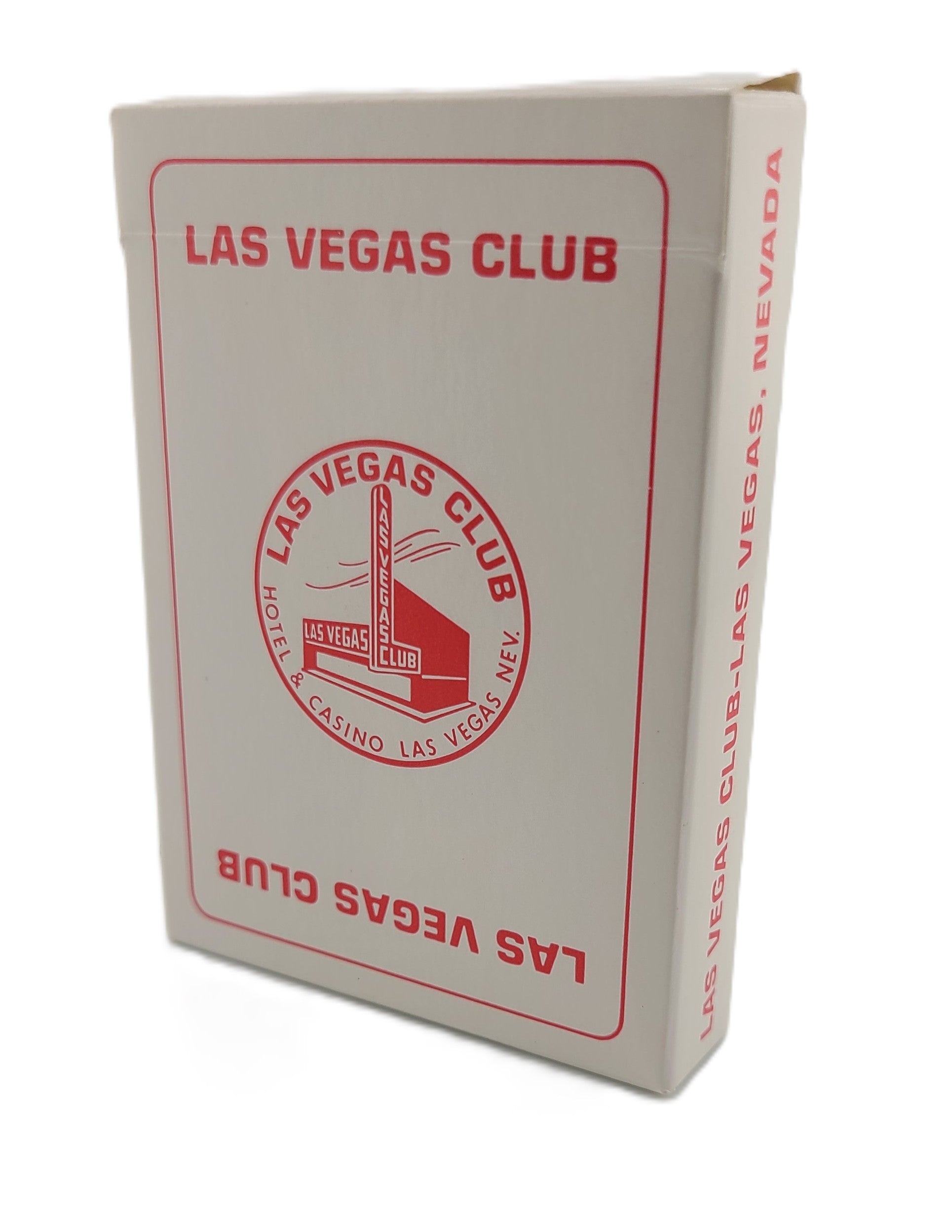 Casino Playing Cards - Las Vegas Club Used Red Playing Cards Las Vegas Nevada