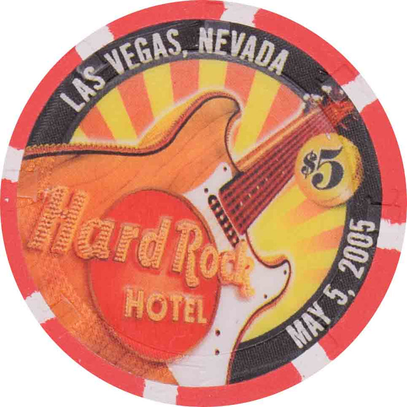 Hard Rock Casino Las Vegas Nevada $5 Cinco de Mayo Chip 2005