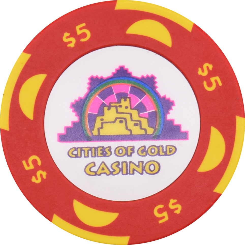 Cities Of Gold Casino Santa Fe New Mexico $5 Chip