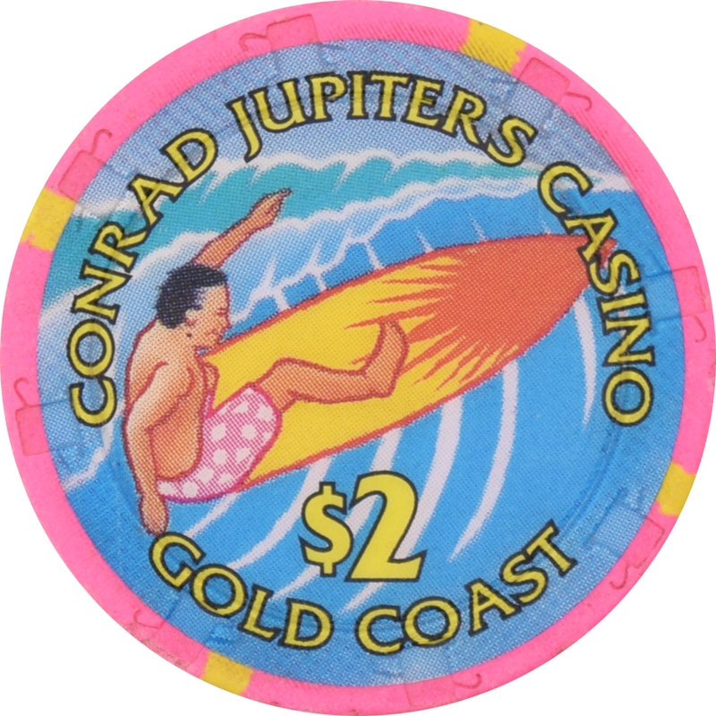 Jupiters Casino (Conrad) Gold Coast QLD Australia $2 Chip