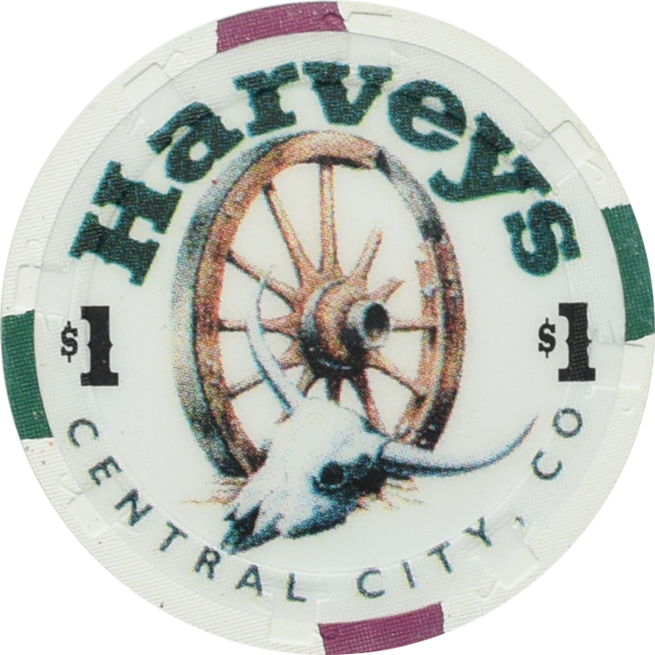 Harvey's Wagon Wheel Casino Central City Colorado $1 Millennium Chip