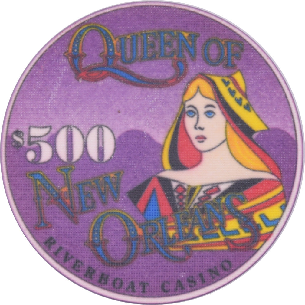 Hilton Queen of New Orleans Riverboat Casino New Orleans Louisiana $500 Secondary Chip