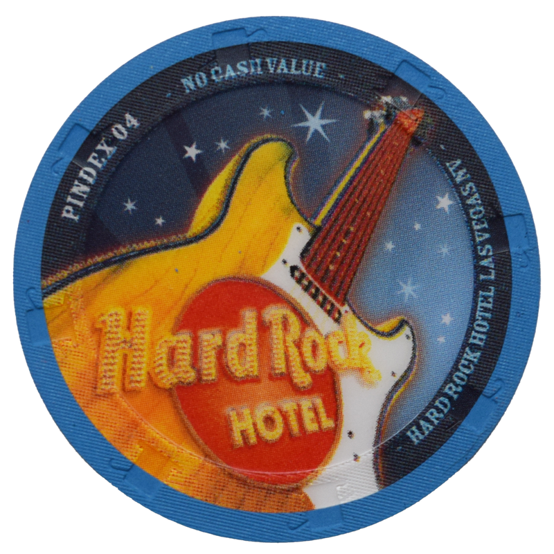 Hard Rock Hotel Pindex 2004 NCV Chip Las Vegas Nevada Blue