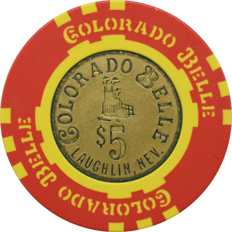 Colorado Belle Casino Laughlin $5 Chip 1988