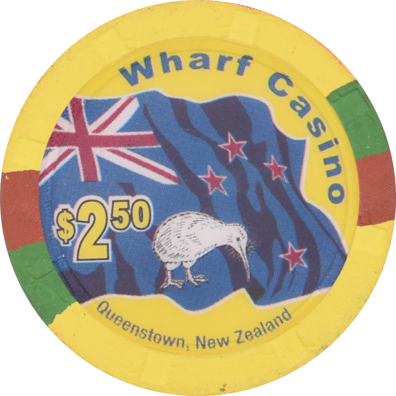 Wharf Casino Queenstown New Zealand $2.50 Chip
