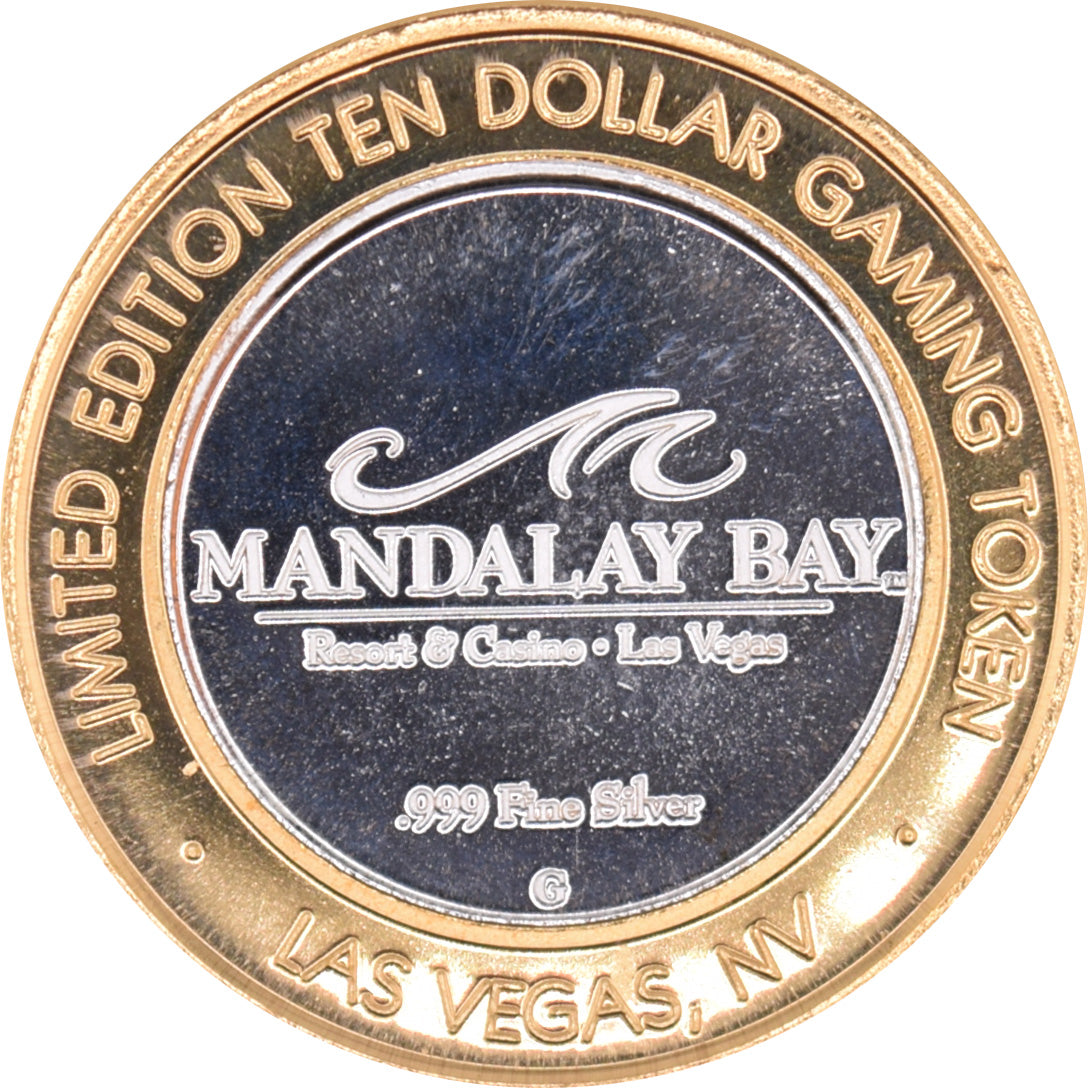 Mandalay Bay Casino "Moorea Beach Club" $10 Silver Strike .999 Fine Silver 2006