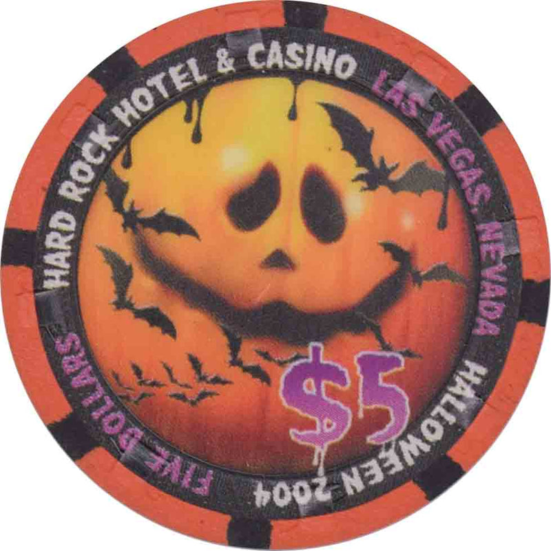 Hard Rock Casino Las Vegas Nevada $5 Halloween Chip 2004