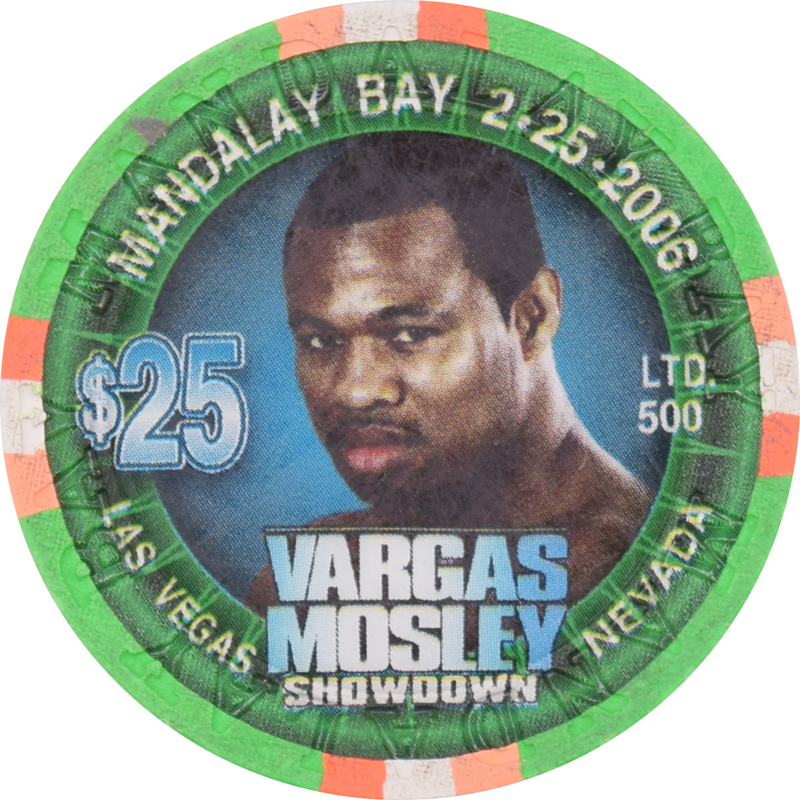 Mandalay Bay Casino Las Vegas Nevada $25 Vargas Mosley Chip 2006