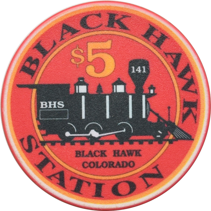 Black Hawk Station Casino Black Hawk Colorado $5 15th Annual Toy Run Chip