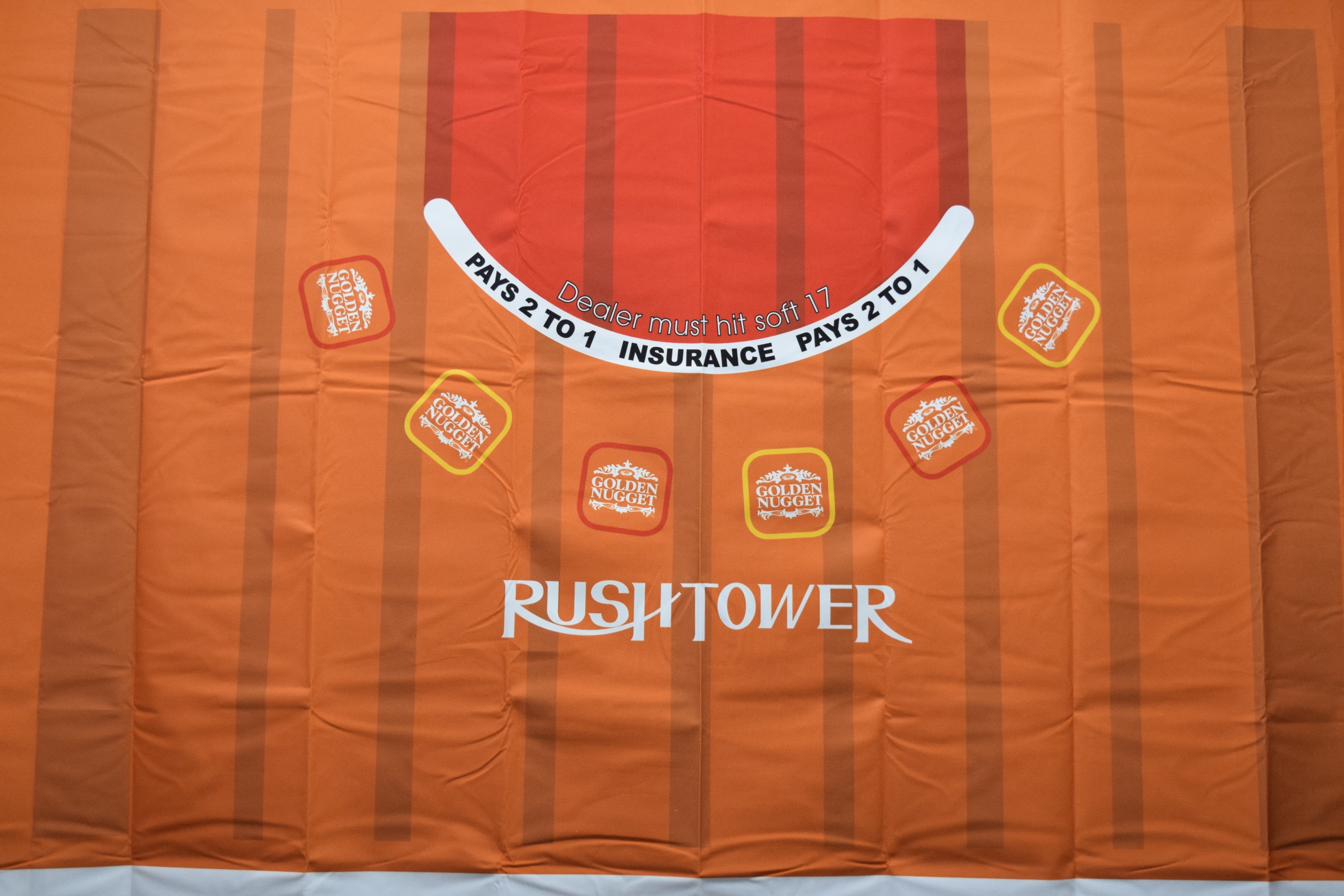 Golden Nugget Casino Las Vegas Nevada New Rush Tower Orange Blackjack Layout
