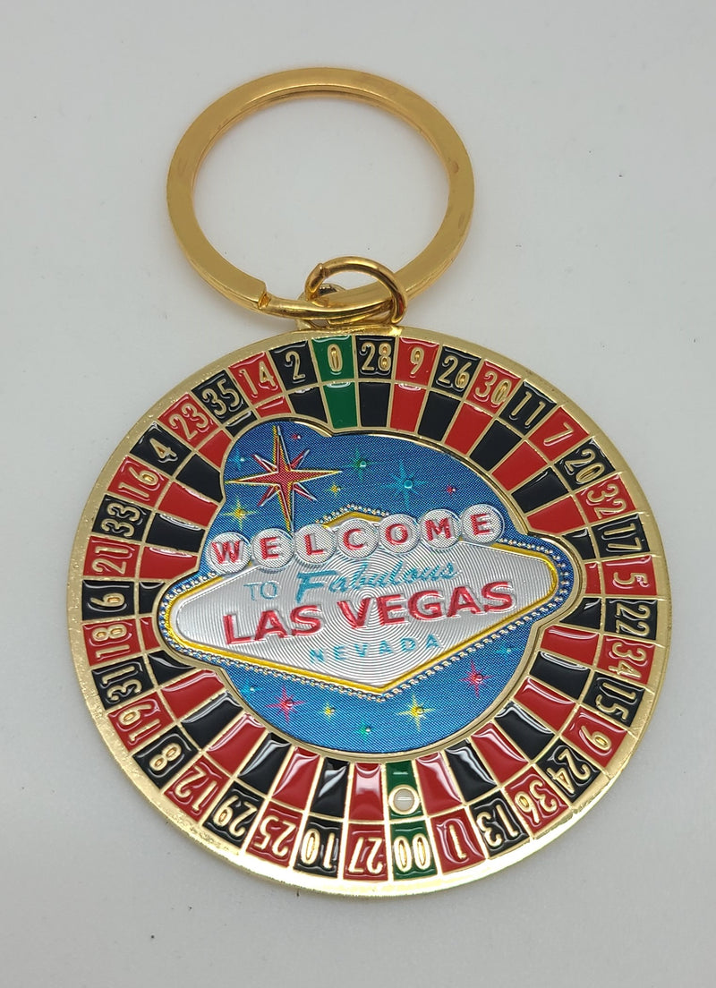 Las Vegas Casino 5 Charm Keychain