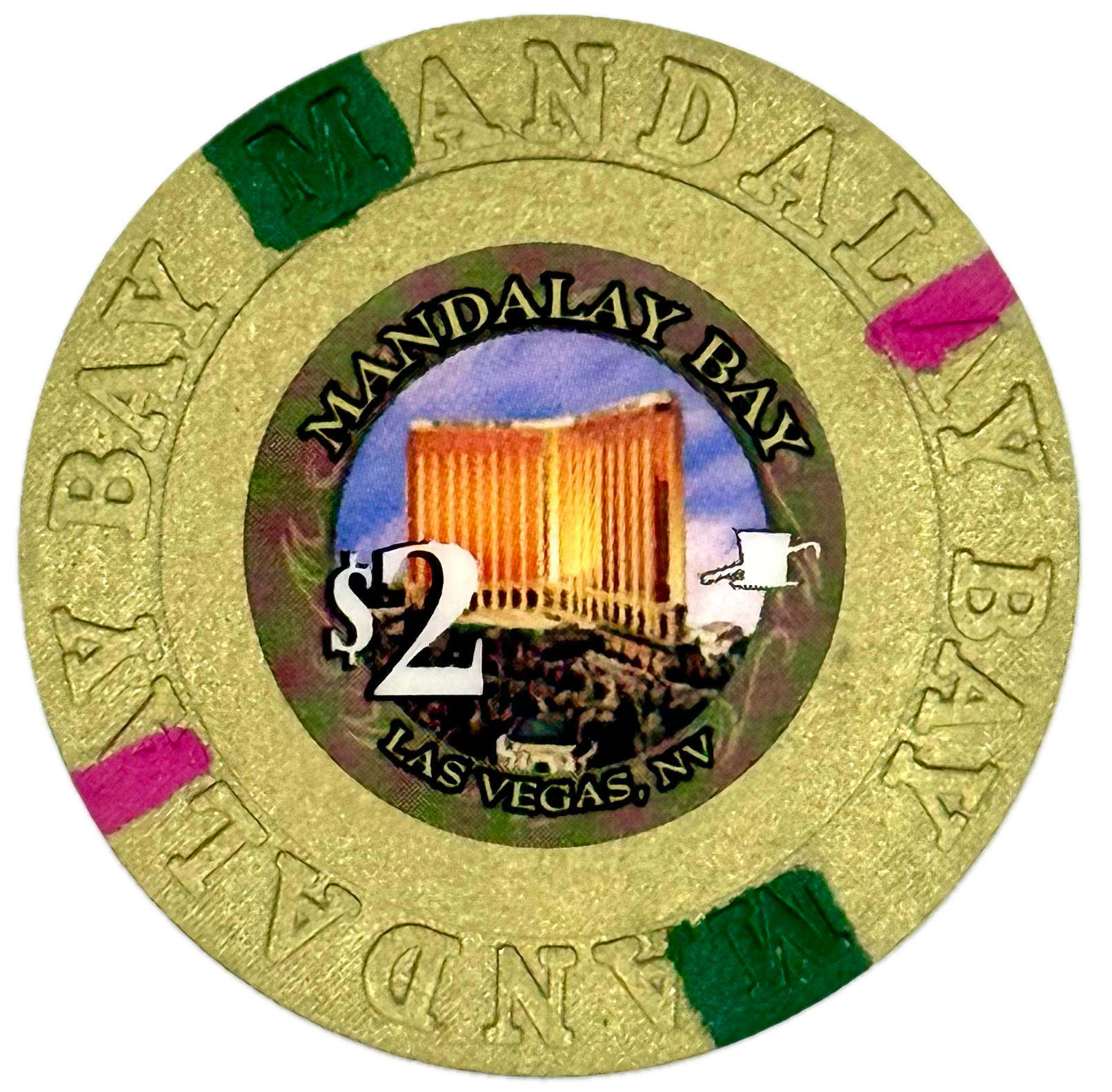 Mandalay Bay Casino Las Vegas NV $2 Chip 2015
