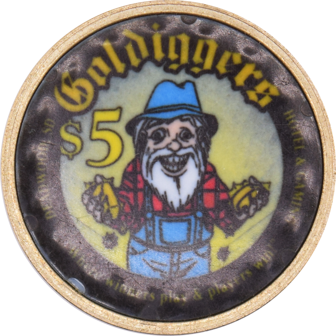 Goldiggers Casino Deadwood South Dakota $5 Token