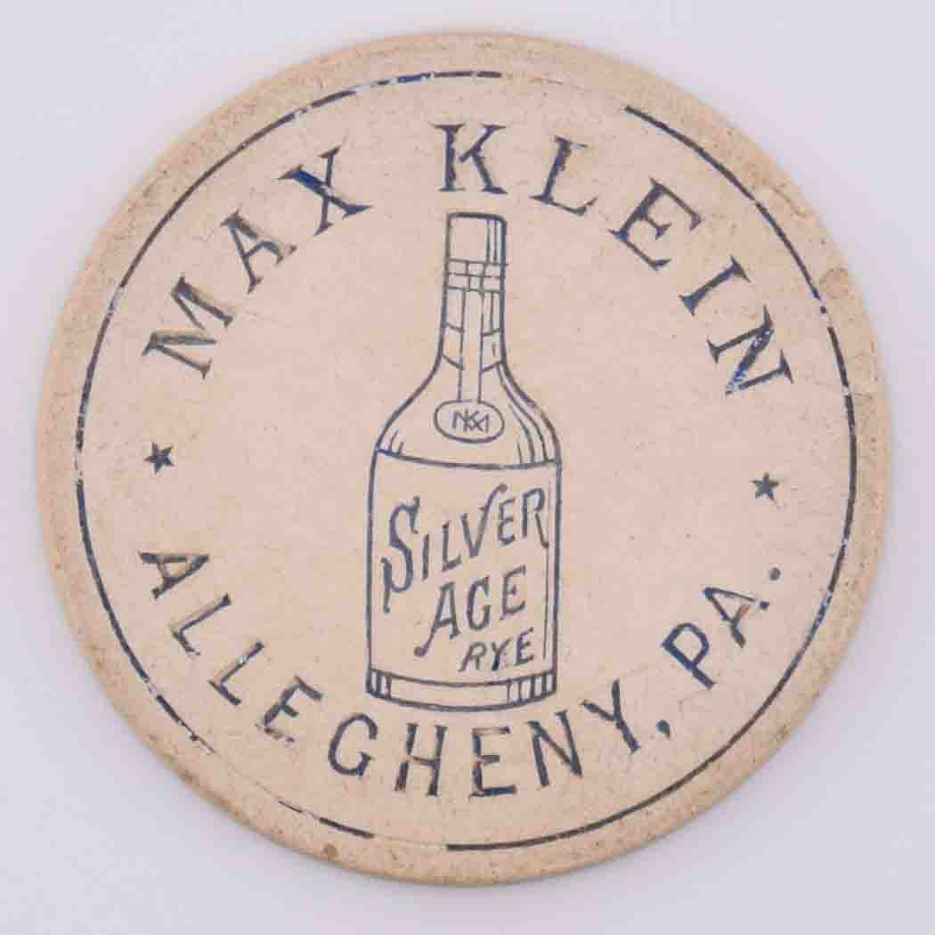 Silver Age Rye Allegheny Pennsylvania White Advertisement Chip