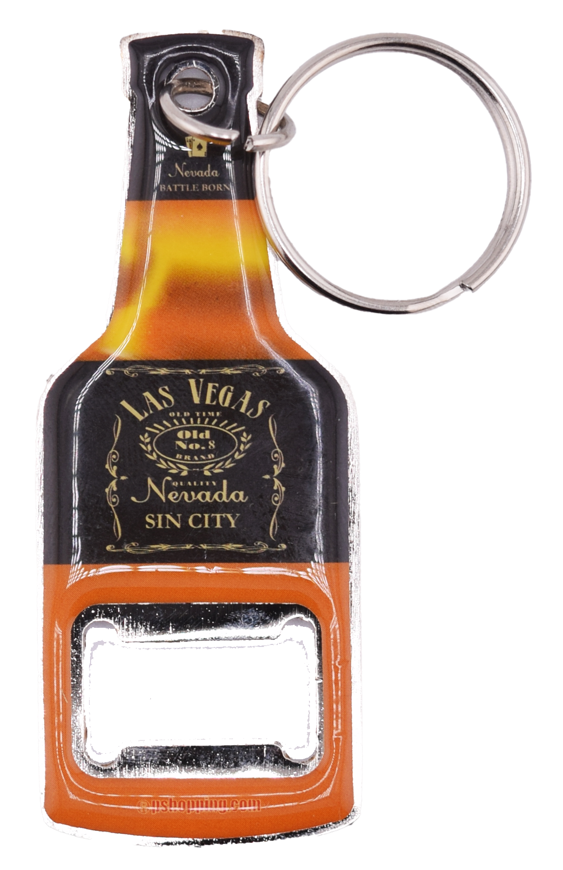 Las Vegas Old No.8 Bottle Opener Key Ring