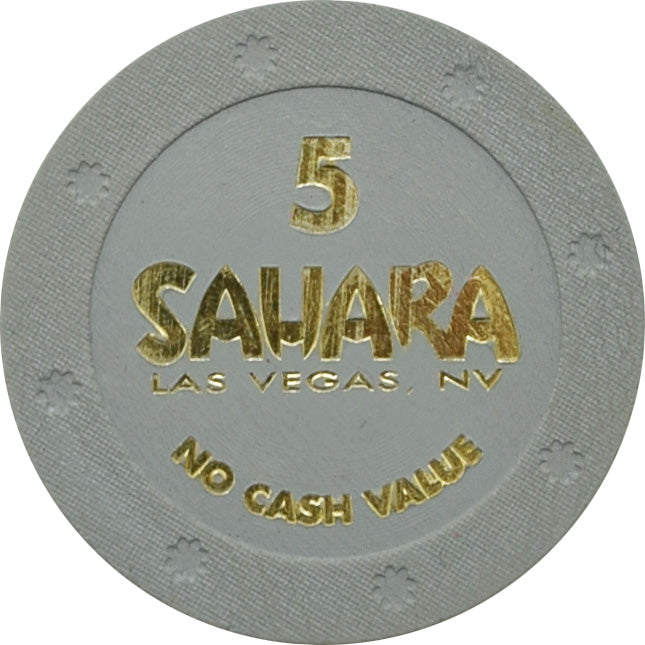 Sahara Casino Las Vegas Nevada $5 No Cash Value Chip