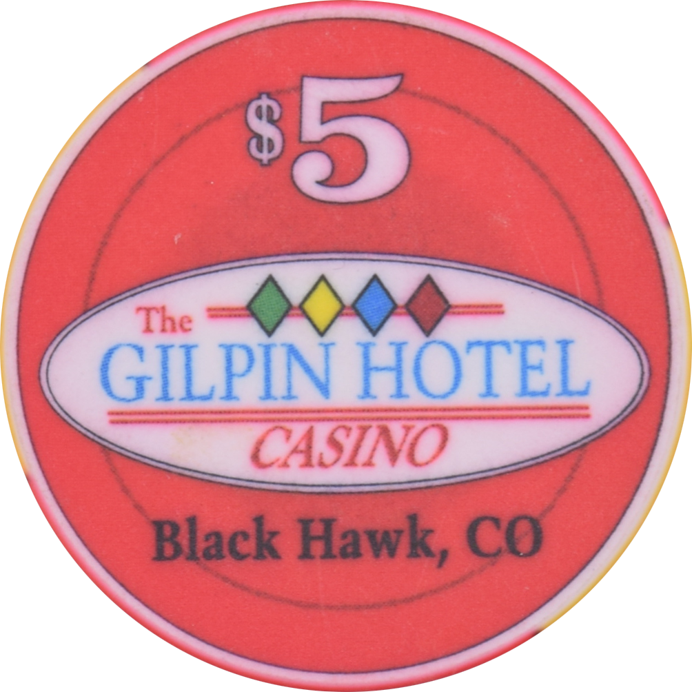 The Gilpin Hotel Casino Black Hawk Colorado $5 Thanksgiving Chip 2001