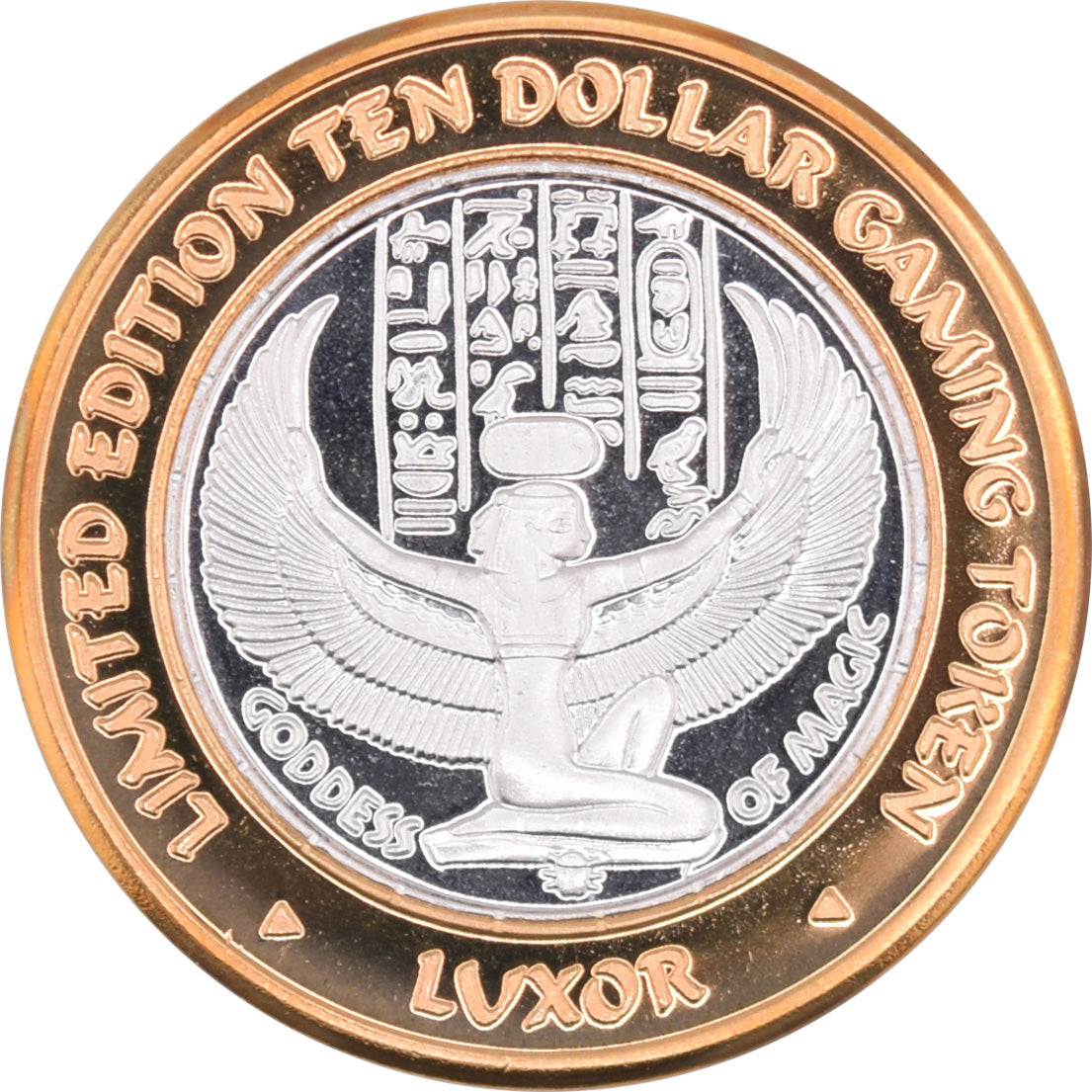 Luxor Casino "Millennium Edition - Isis" $10 Silver Strike .999 Fine Silver 2000