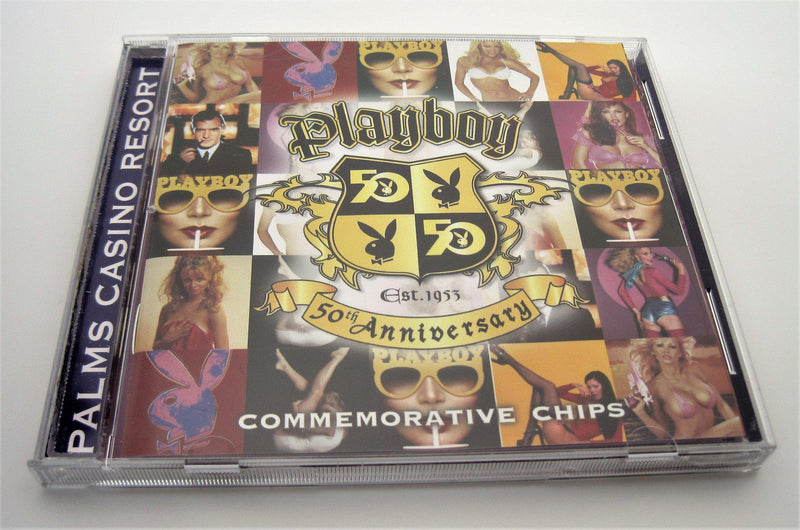 Set of 5 Playboy 50th Anniversary Palms $5 Casino Chip Set
