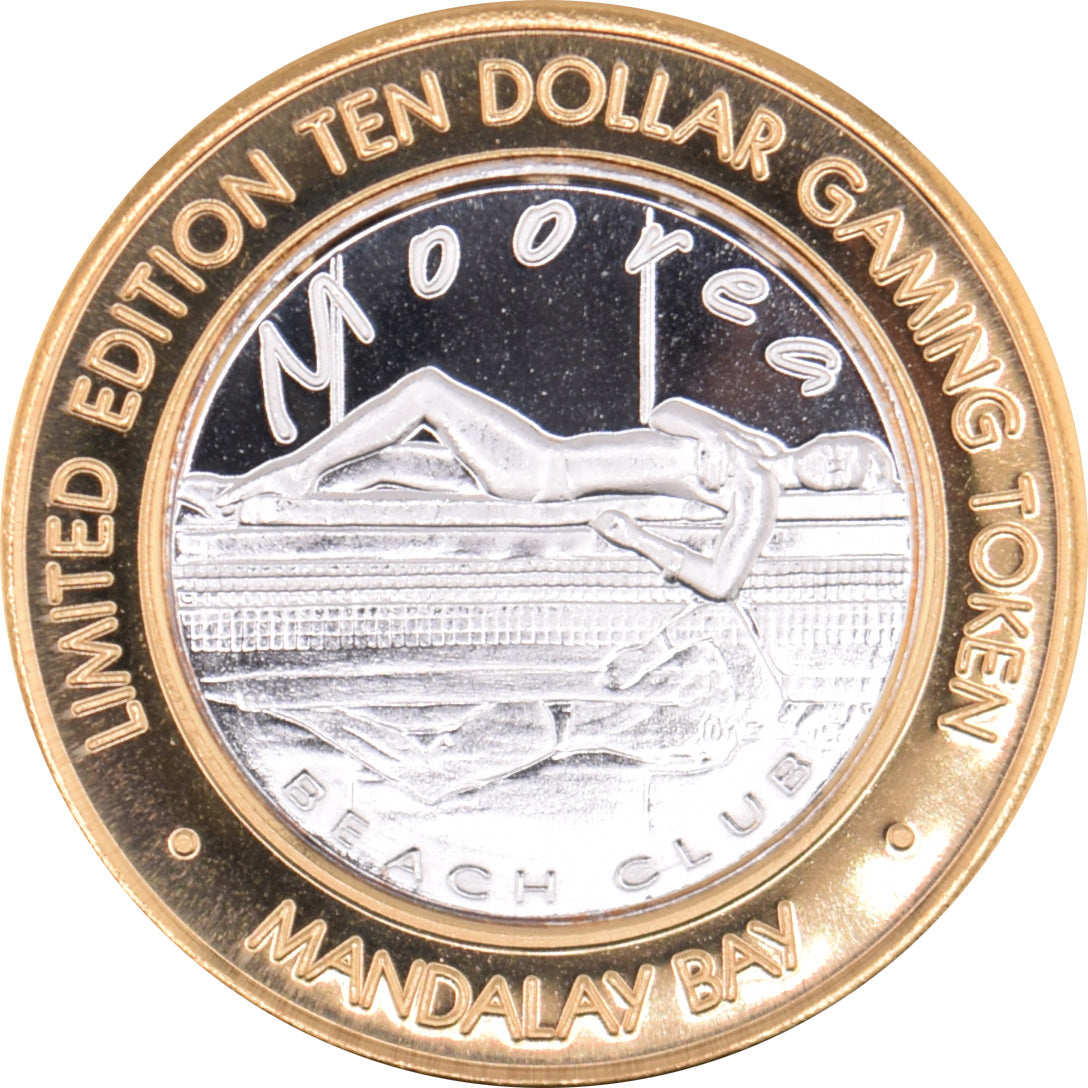 Mandalay Bay Casino "Moorea Beach Club" $10 Silver Strike .999 Fine Silver 2006