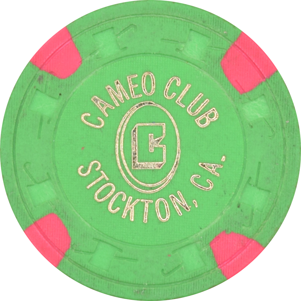 Cameo Casino Stockton California $1 Hot Stamp Chip