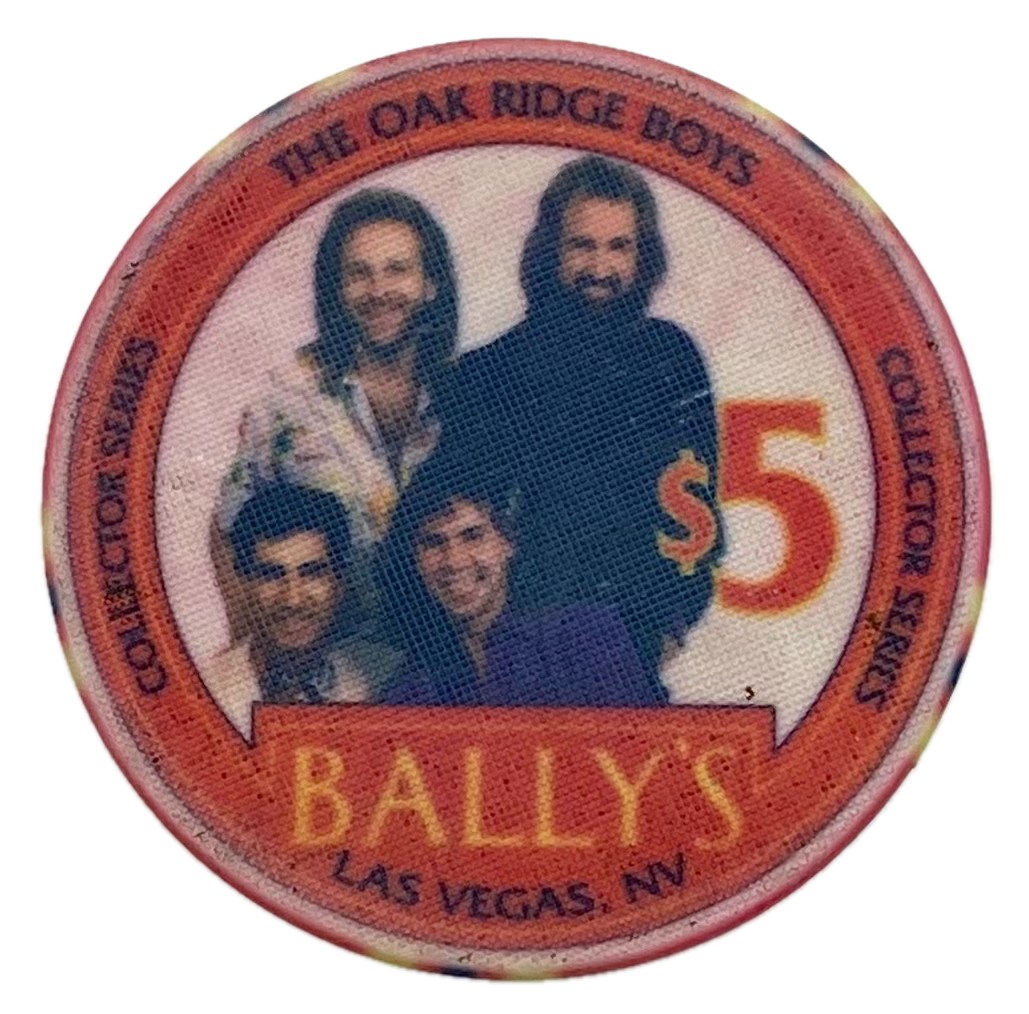 Bally's Casino Las Vegas NV $5 Oak Ridge Boys Chip 1995