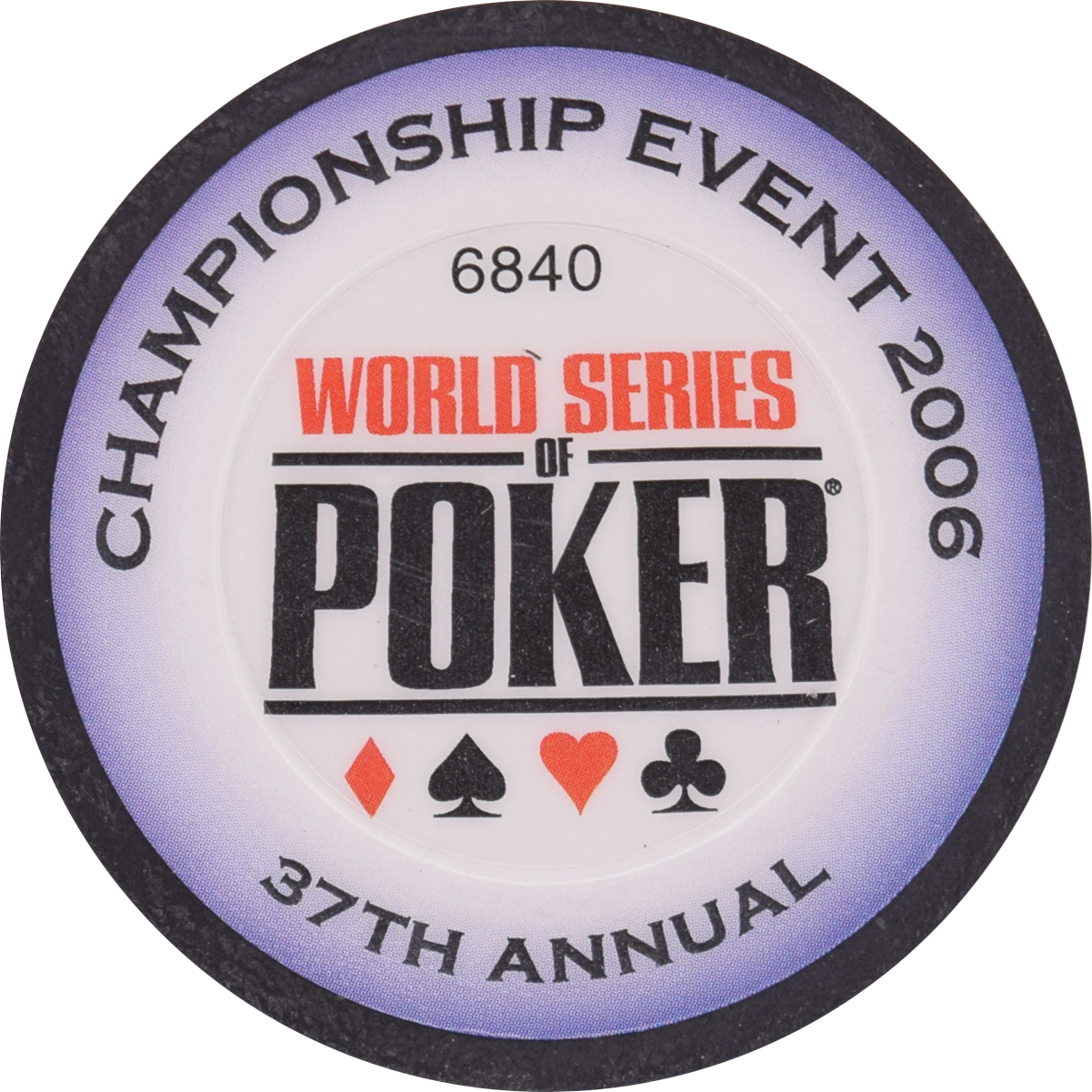 World Series of Poker Championship Event 2006 All In 48mm Chip