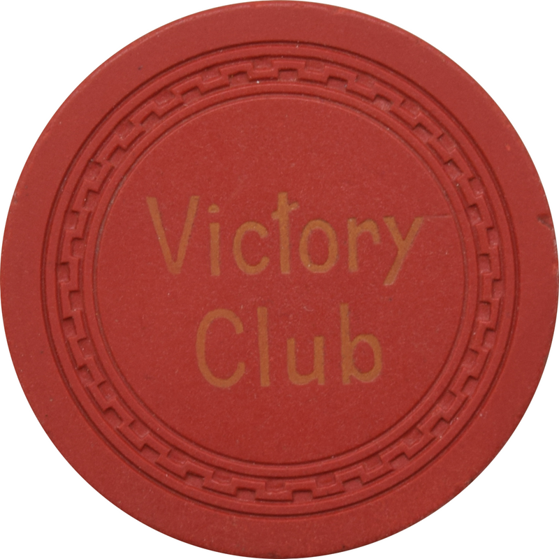 Victory Club Casino Pittman Nevada Red Roulette Chip 1952